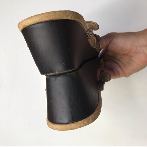 Vionic Women's Radia Orthotic Adjustable Strap Slide Snake Print Wedge Sandals - Picture 3 of 7